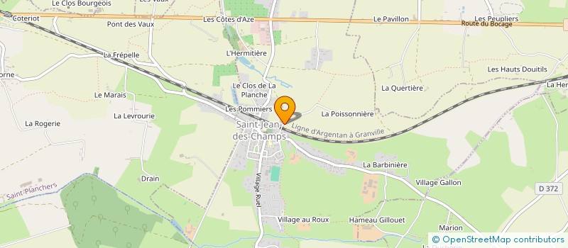 localisation de l'entreprise MADAME CHANTAL NADAUD à SAINT-JEAN-DES-CHAMPS