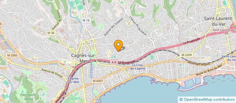 localisation de l'entreprise MADAME CHANTAL NOURRY  CAGNES-SUR-MER