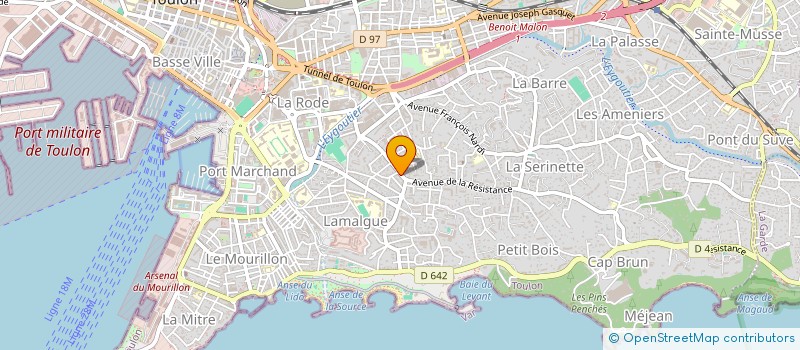 localisation de l'entreprise MADAME CHANTAL OBADIA  TOULON