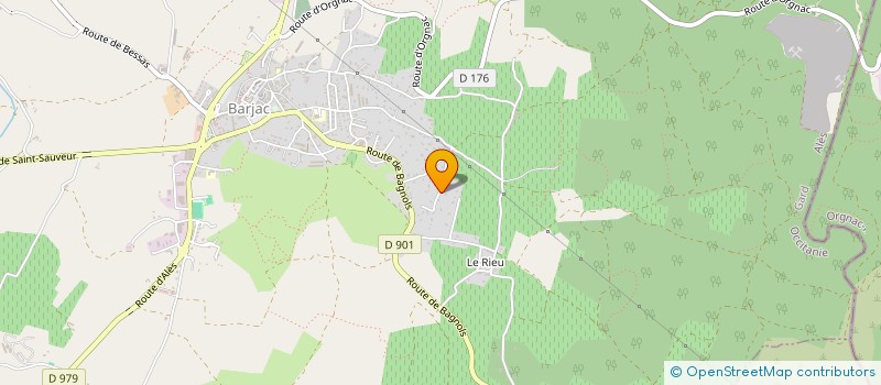 localisation de l'entreprise MADAME CHANTAL OLIVIERI  BARJAC