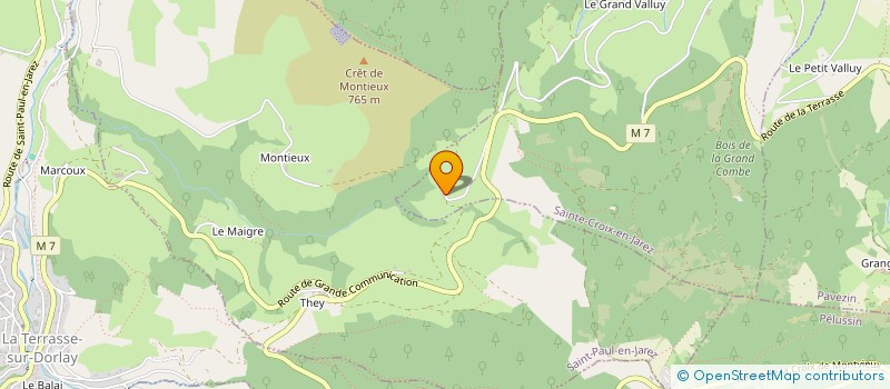 localisation de l'entreprise MADAME CHANTAL OLLAGNIER  SAINTE-CROIX-EN-JAREZ