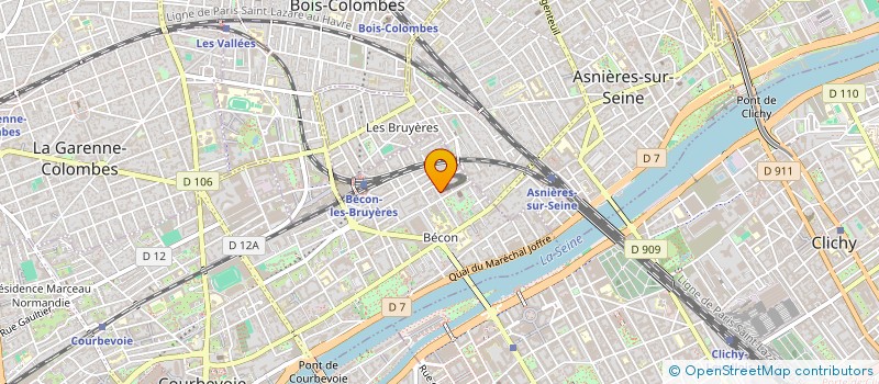 localisation de l'entreprise MADAME CHANTAL OUAKNIN à COURBEVOIE