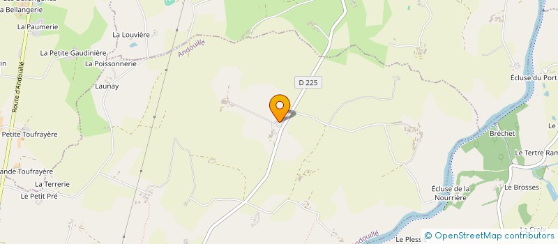 localisation de l'entreprise MADAME CHANTAL PAILLARD  ANDOUILLE