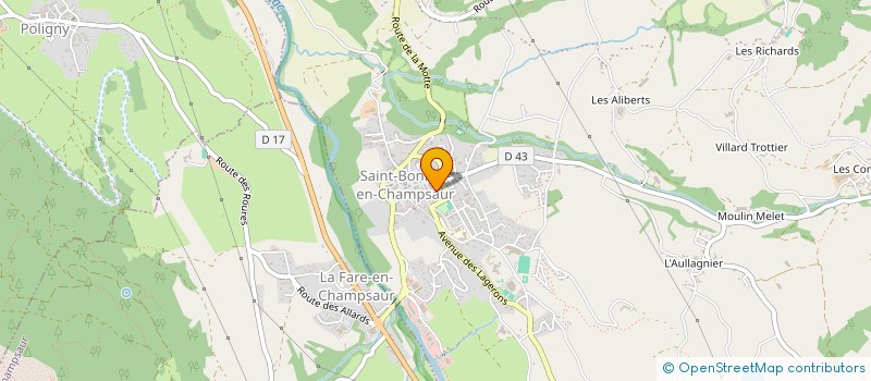 localisation de l'entreprise MADAME CHANTAL PARA  SAINT-BONNET-EN-CHAMPSAUR