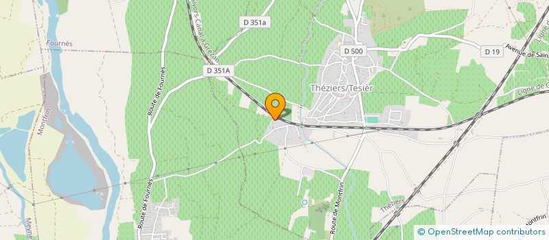 localisation de l'entreprise MADAME CHANTAL PATROUILLAULT  THEZIERS