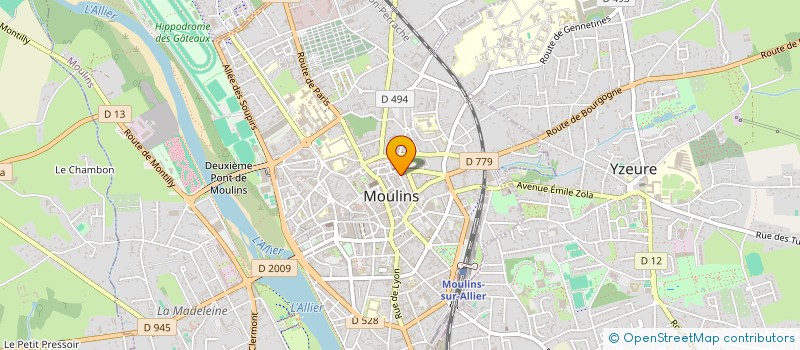 localisation de l'entreprise MADAME CHANTAL PATRY  MOULINS