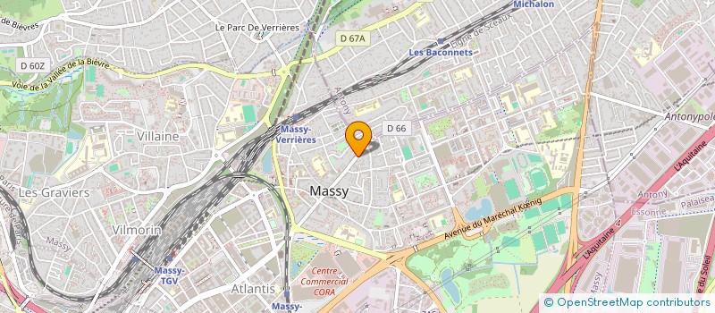 localisation de l'entreprise MADAME CHANTAL PAUGAM à MASSY