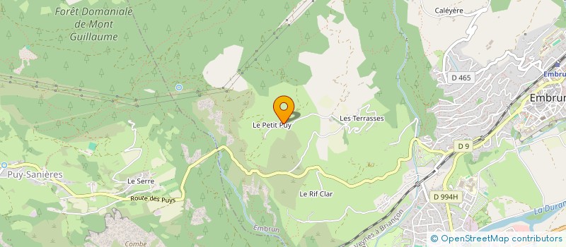 localisation de l'entreprise MADAME CHANTAL PAULET  EMBRUN