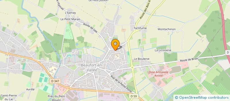 localisation de l'entreprise MADAME CHANTAL PEAN à LES BOIS D'ANJOU