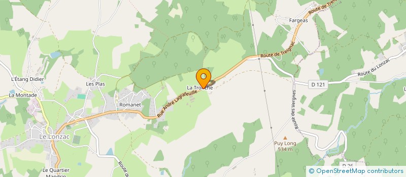 localisation de l'entreprise MADAME CHANTAL PEDRETTI  MADRANGES