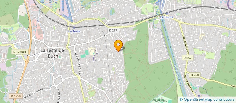 localisation de l'entreprise MADAME CHANTAL PELAUD à LA TESTE-DE-BUCH
