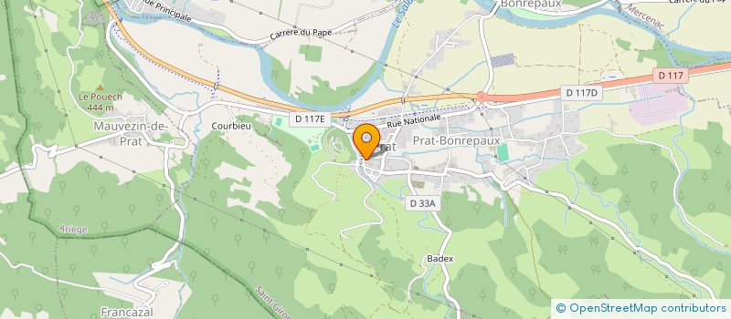 localisation de l'entreprise MADAME CHANTAL PENET-BERT DE LA BUSSIERE à PRAT-BONREPAUX