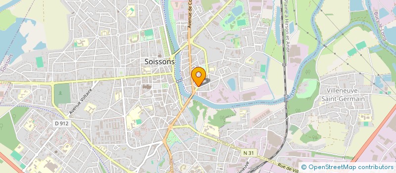 localisation de l'entreprise MADAME CHANTAL PERETTI à SOISSONS