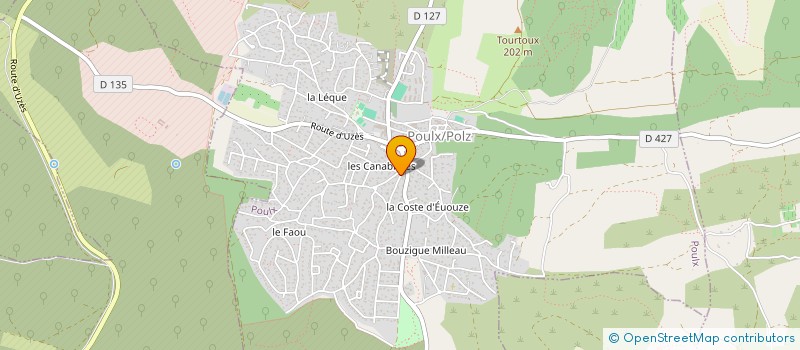 localisation de l'entreprise MADAME CHANTAL PEREZ  POULX