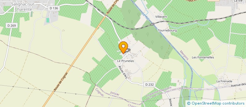 localisation de l'entreprise MADAME CHANTAL PERON à SALIGNAC-SUR-CHARENTE