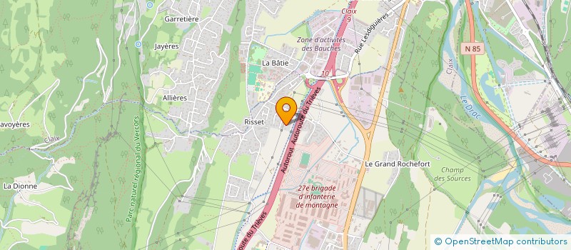 localisation de l'entreprise MADAME CHANTAL PERONNAT  VARCES-ALLIERES-ET-RISSET