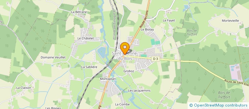 localisation de l'entreprise MADAME CHANTAL PERRET à SAINT-ETIENNE-DU-BOIS