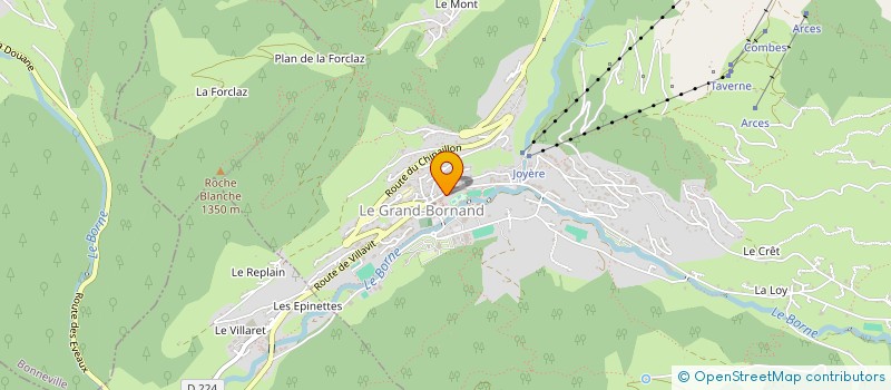 localisation de l'entreprise MADAME CHANTAL PERRISSIN FABERT  LE GRAND-BORNAND