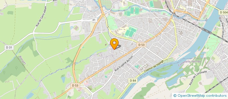 localisation de l'entreprise MADAME CHANTAL PETIT à ROANNE