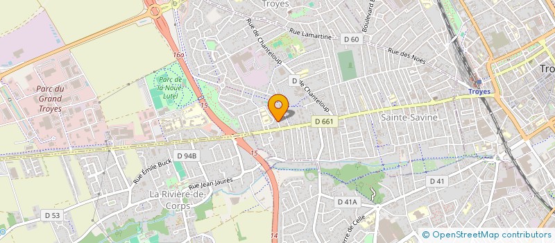 localisation de l'entreprise MADAME CHANTAL PETIT  SAINTE-SAVINE