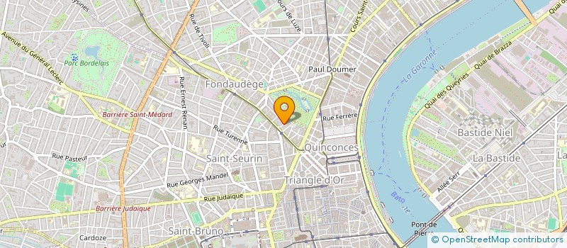 localisation de l'entreprise MADAME CHANTAL PEYRELONGUE  BORDEAUX