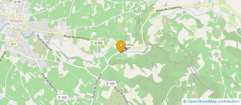 localisation de l'entreprise MADAME CHANTAL PEZENAS  MAZAN