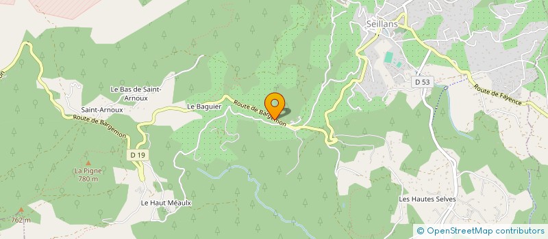 localisation de l'entreprise MADAME CHANTAL PICHERE  SEILLANS