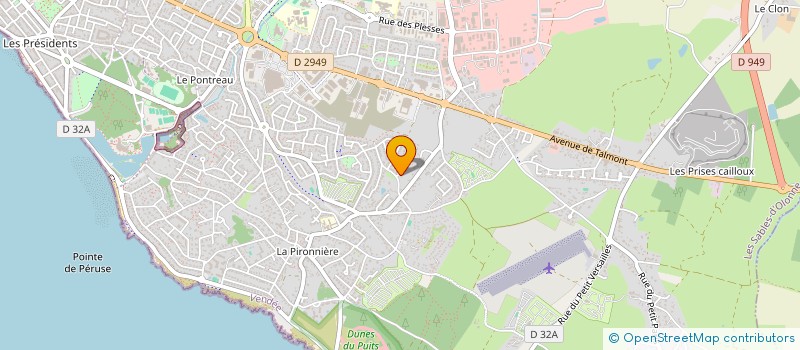 localisation de l'entreprise MADAME CHANTAL PIERROT-MEIZER  LES SABLES D'OLONNE