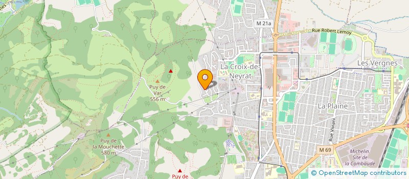 localisation de l'entreprise MADAME CHANTAL PINGUET  CLERMONT-FERRAND