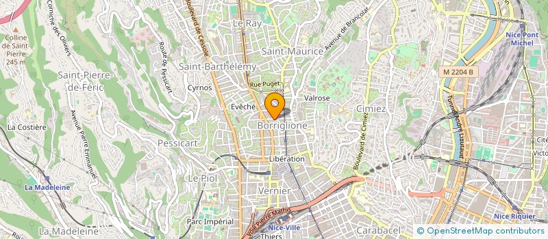 localisation de l'entreprise MADAME CHANTAL POITOU à NICE