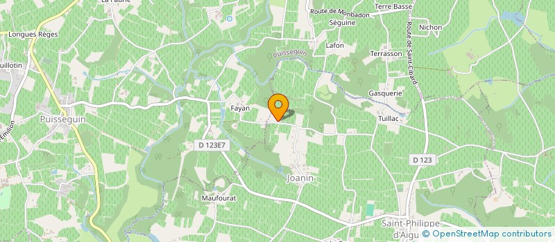 localisation de l'entreprise MADAME CHANTAL POITOU  SAINT PHILIPPE D AIGUILHE