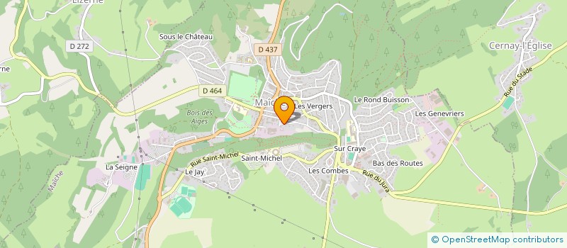 localisation de l'entreprise MADAME CHANTAL PONCOT  MONT-DE-VOUGNEY