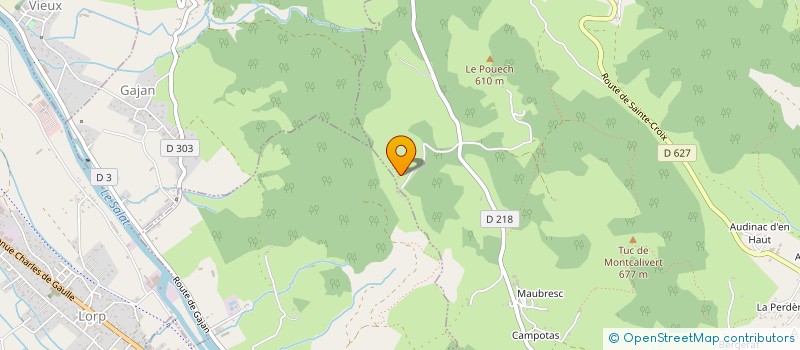 localisation de l'entreprise MADAME CHANTAL PONS à MONTJOIE-EN-COUSERANS