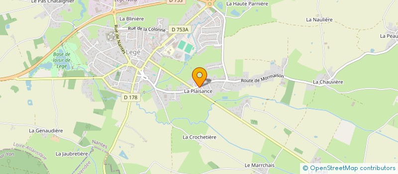 localisation de l'entreprise MADAME CHANTAL PONTHOREAU  LEGE