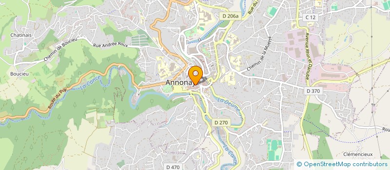 localisation de l'entreprise MADAME CHANTAL PONTON à ANNONAY