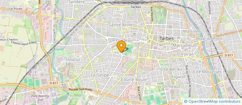 localisation de l'entreprise MADAME CHANTAL POUEYMARIE  TARBES