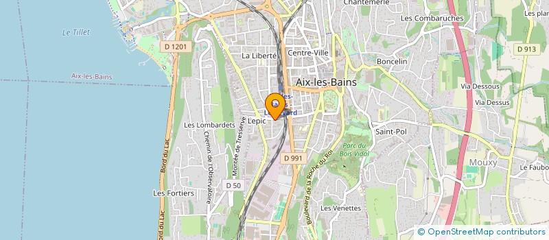 localisation de l'entreprise MADAME CHANTAL POULET à AIX-LES-BAINS