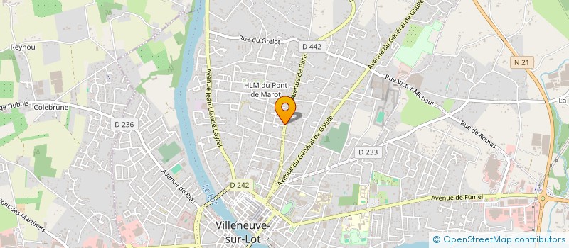 localisation de l'entreprise MADAME CHANTAL POUZET  VILLENEUVE-SUR-LOT