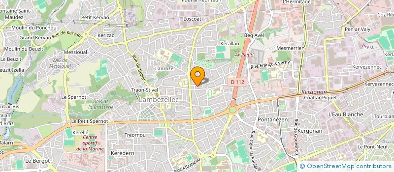 localisation de l'entreprise MADAME CHANTAL PRIGENT à BREST