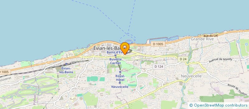 localisation de l'entreprise MADAME CHANTAL PRIN à EVIAN-LES-BAINS