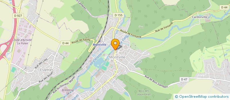 localisation de l'entreprise MADAME CHANTAL QUENEL  MONTVILLE