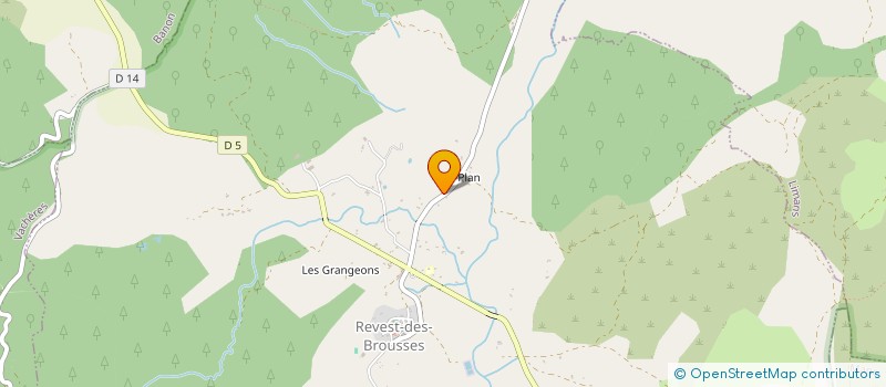 localisation de l'entreprise MADAME CHANTAL QUERLIOZ  REVEST-DES-BROUSSES