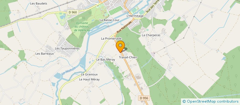 localisation de l'entreprise MADAME CHANTAL RABIER à VALENCAY