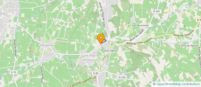 localisation de l'entreprise MADAME CHANTAL RATHOUIS  CRILLON-LE-BRAVE