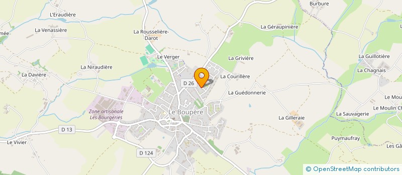localisation de l'entreprise MADAME CHANTAL RAVEAU à LE BOUPERE