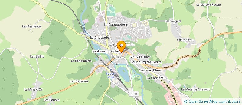 localisation de l'entreprise MADAME CHANTAL RAVERDEAU à TOUCY