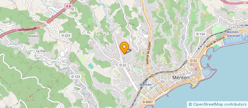 localisation de l'entreprise MADAME CHANTAL RAY SOLER  MENTON