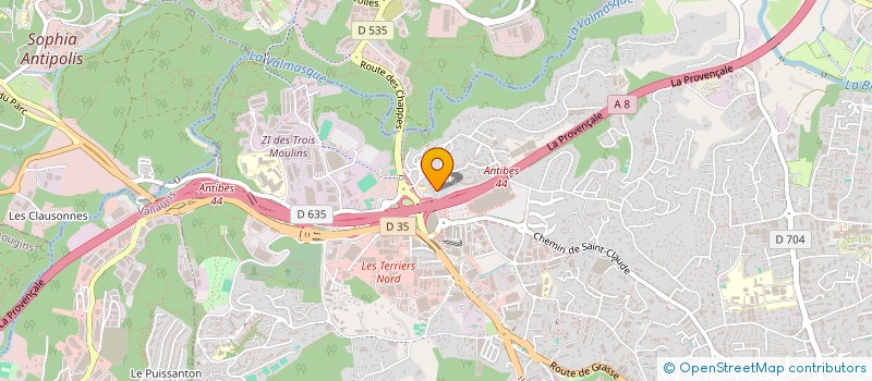 localisation de l'entreprise MADAME CHANTAL RAYMOND  ANTIBES