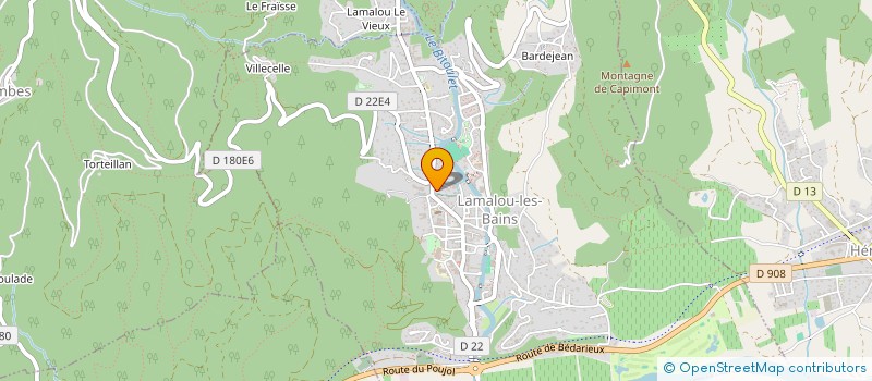 localisation de l'entreprise MADAME CHANTAL RAYNAUD  LAMALOU-LES-BAINS