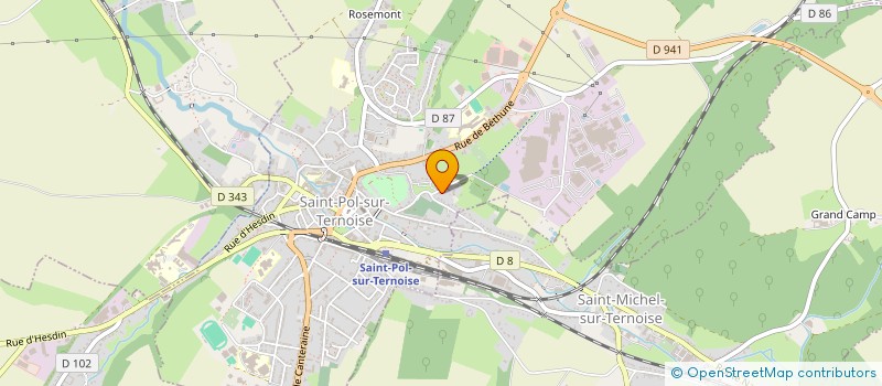 localisation de l'entreprise MADAME CHANTAL RENAUD  SAINT-POL-SUR-TERNOISE